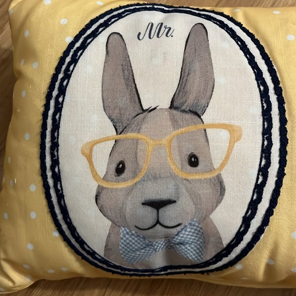 Mr and Mrs Rabbit 🐰 Pillow - Picture 2 of 4